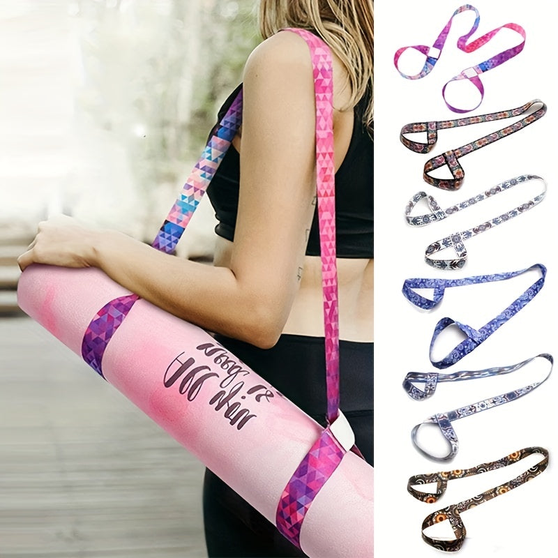 Flexible Yoga Mat Strap for Easy Storage & Improve Practice