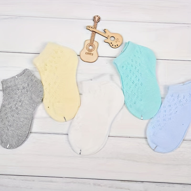 Cotton Thin Ankle Socks for Baby Boys Girls 0-4 Years Old