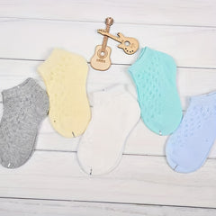 Cotton Thin Ankle Socks for Baby Boys Girls 0-4 Years Old