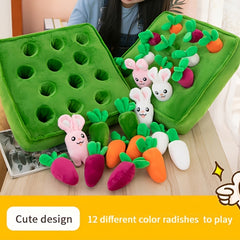 Interactive Plush Toy Doll Game Set 13 77in Carrot Puzzle Green Carrot