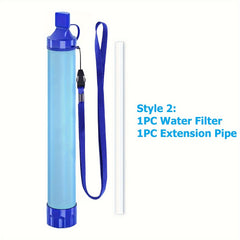 Outdoor Water Filter Straw Emergency Survival Gear Water Purifier Camping
