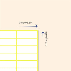 600pcs Pack 3 X 1 Folder Label Sticker Matte