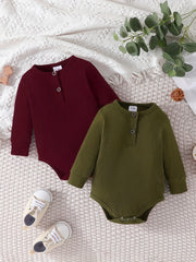 Baby Boys Long Sleeve Bodysuit Outfit for Spring and Autumn