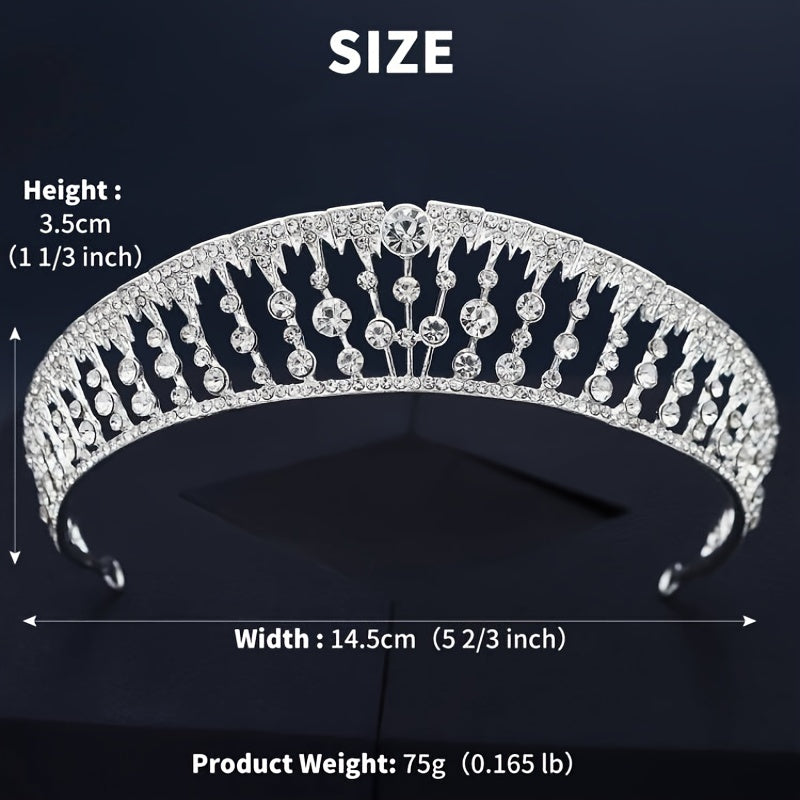 Crystal Tiara Hairband for Bride Wedding Party