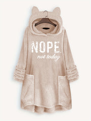 Big Pocket Hoodie Casual Long Sleeve Fleece Hoodies Sweatshirt