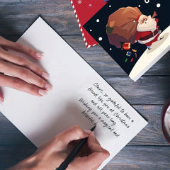 Feelfine Christmas Cards 50pcs Boxed - Modern Design - Blank Greeting Bulk