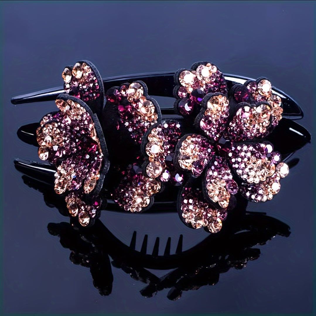 Acrylic Flower Hair Clip Large Vintage Headwear