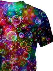 Colorful Bubble 3D Print Boys T Shirt Lightweight & Comfy Summer Tee