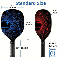 Wooden Pickleball Paddle Set with 4 Rackets, 4 Balls, Towels & Bag