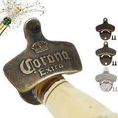 Vintage Beer Bottle Opener Wall Mount Antique Metal Hardware with Mount Screws