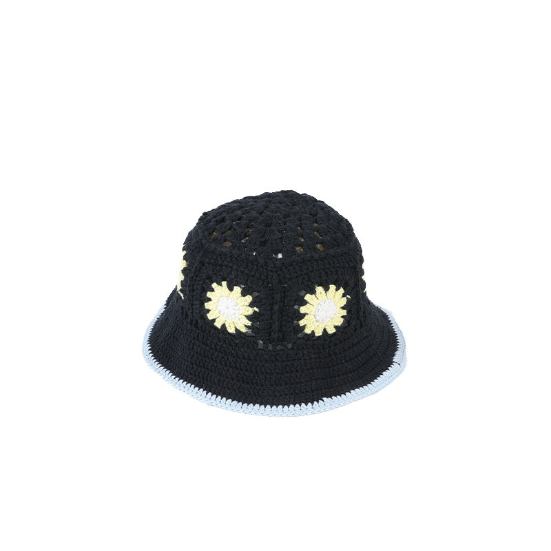 Floral Bucket Hat French Style Outdoor Sunscreen Hats