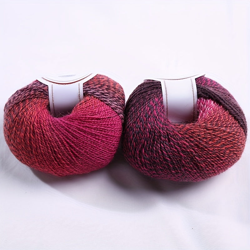 Rainbow Gradient Dyed Wool Yarn 1.7oz