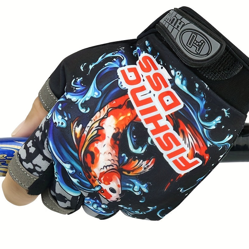 Breathable Anti Slip Fishing Gloves for Men and Women