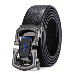 Men's Leather Belt Automatic Buckle Inner Wear Casual Pure Leather Pants