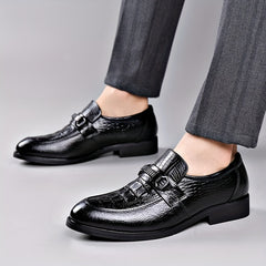 Men's Crocodile Embossed Oxford Shoes Dress Shoes For Wedding Business