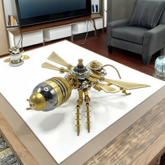 Steam Punk Mechanical Ant 3D Puzzle Golden Metal Insect Model Kit