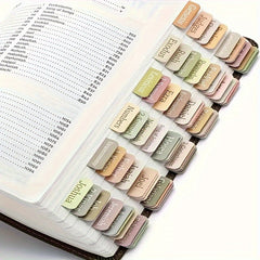 Bible Index Label Stickers 75pcs Large Unique Cross Design for Easy Page Finding