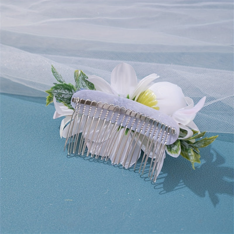 Girls Sweet Flowers Hair Combs Princess Decorative Hair Accessories