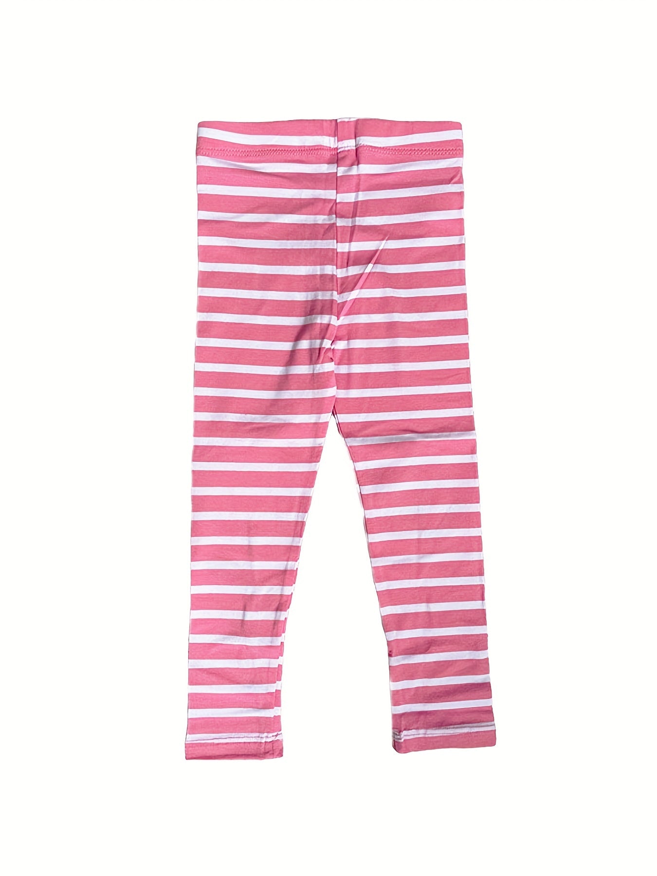 Toddler Girls Bee Flower Striped Leggings Casual Elastic Waist Pants