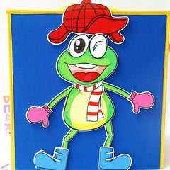 13pcs Large Size Froggy Gets Dressed Felt Storybook Set