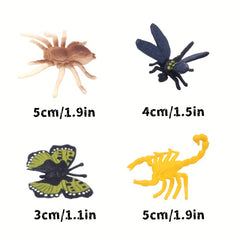 26pcs Vibrant PVC Insect Toys Colorful Mockup Insects for Kids Science Learning