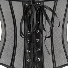 Strapless Corset Bustier Tummy Control Lace Up Body Shaper Women's Lingerie