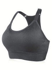 Sports Bra Women's Full Coverage Racer Back Seamless T-shirt Bra