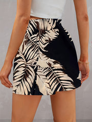 Floral Print Tie Front Casual Shorts for Women