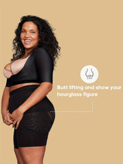 2 Pack Plus Size Sporty Panties Set Women's Plus Solid Tummy Control