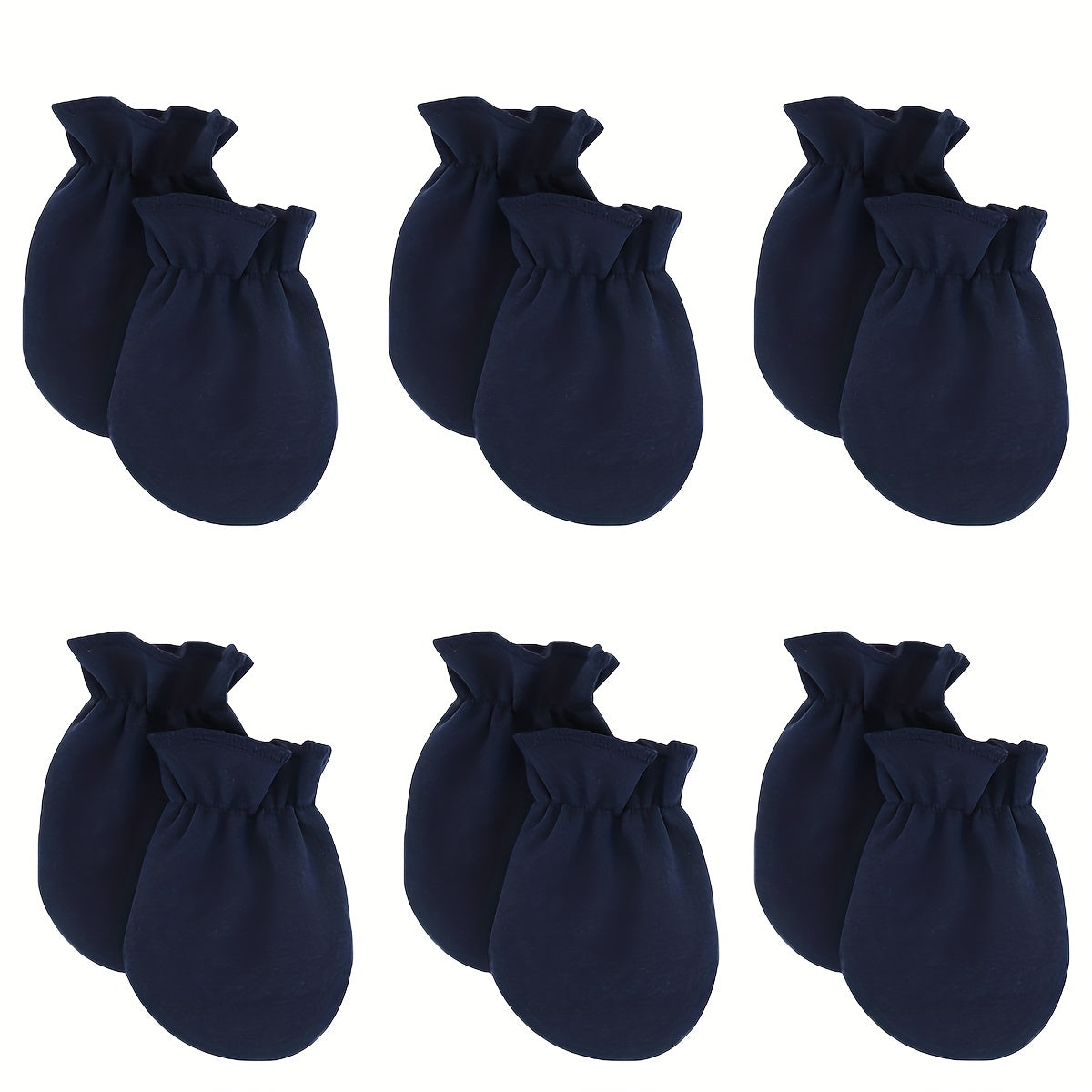 6pcs Toddler Baby Casual Thermal Mittens for Autumn and Spring