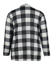 Plaid Print Long Sleeve Open Front Cardigan