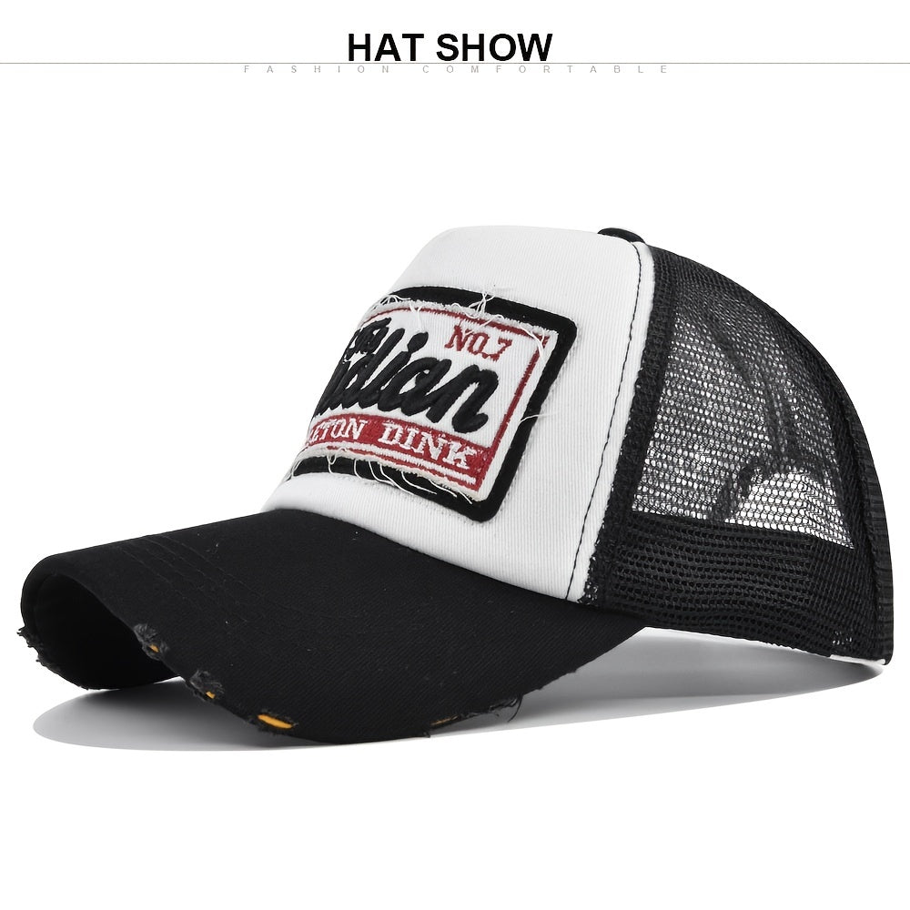 Stay & Stylish Unisex Summer Baseball Cap with Embroidery Mesh