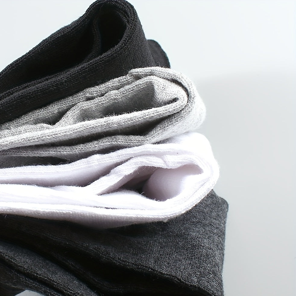 10 Pairs Mid Calf Socks for Outdoor Fitness