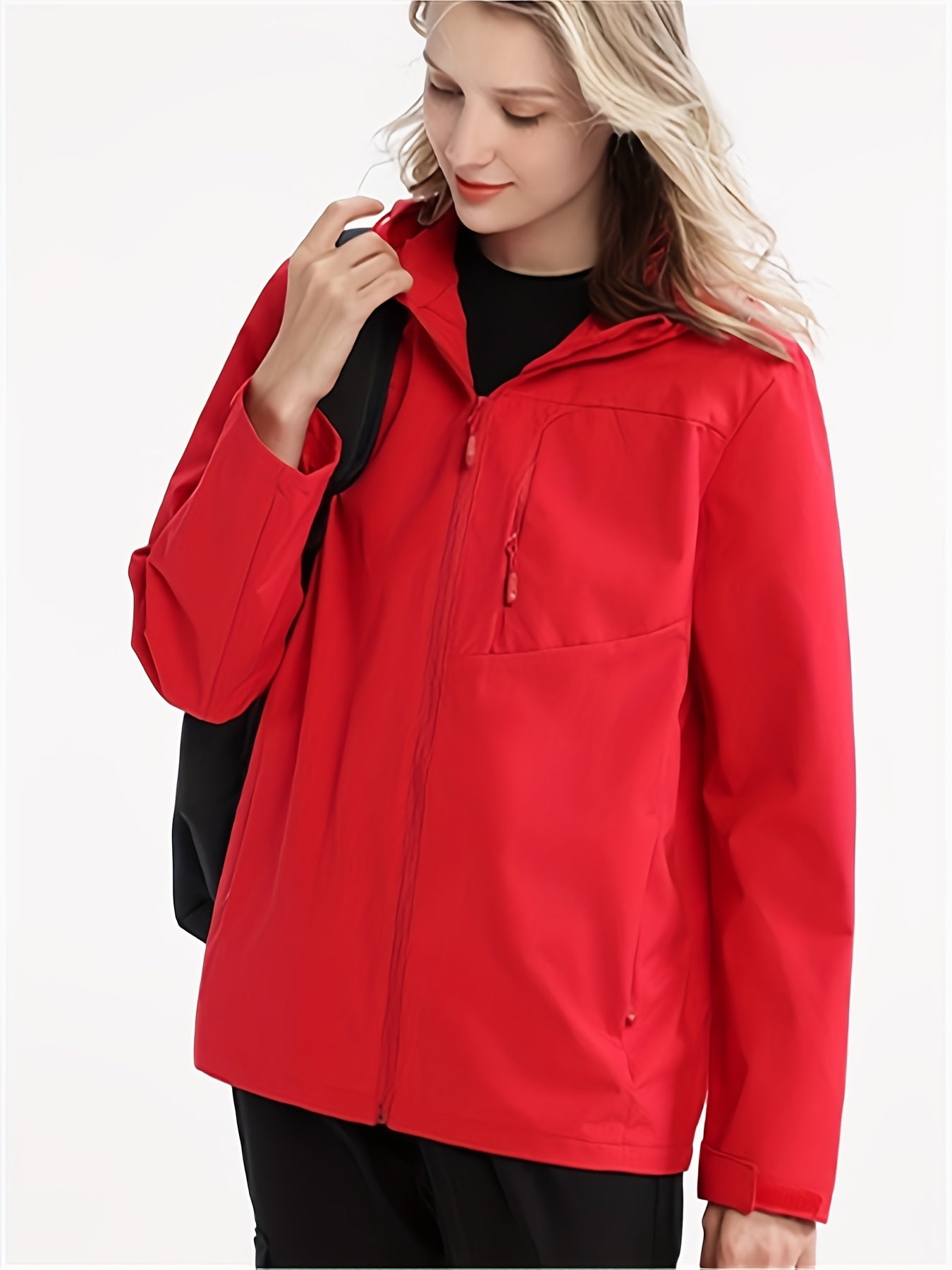 Women's Soft Shell Hooded Jacket Waterproof & Windproof