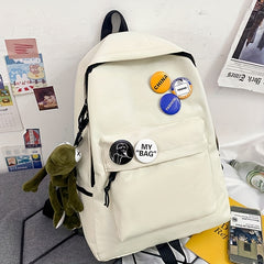 Campus Style High School Girls Backpack Travel Bag - Women and Men Schoolbag