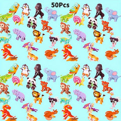 50pc Animal Puzzle Party Favors - 3D Jigsaw Puzzles