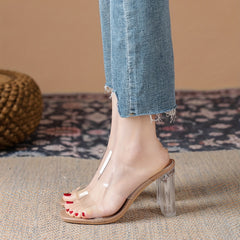 Women's Double Band Block Heel Sandals