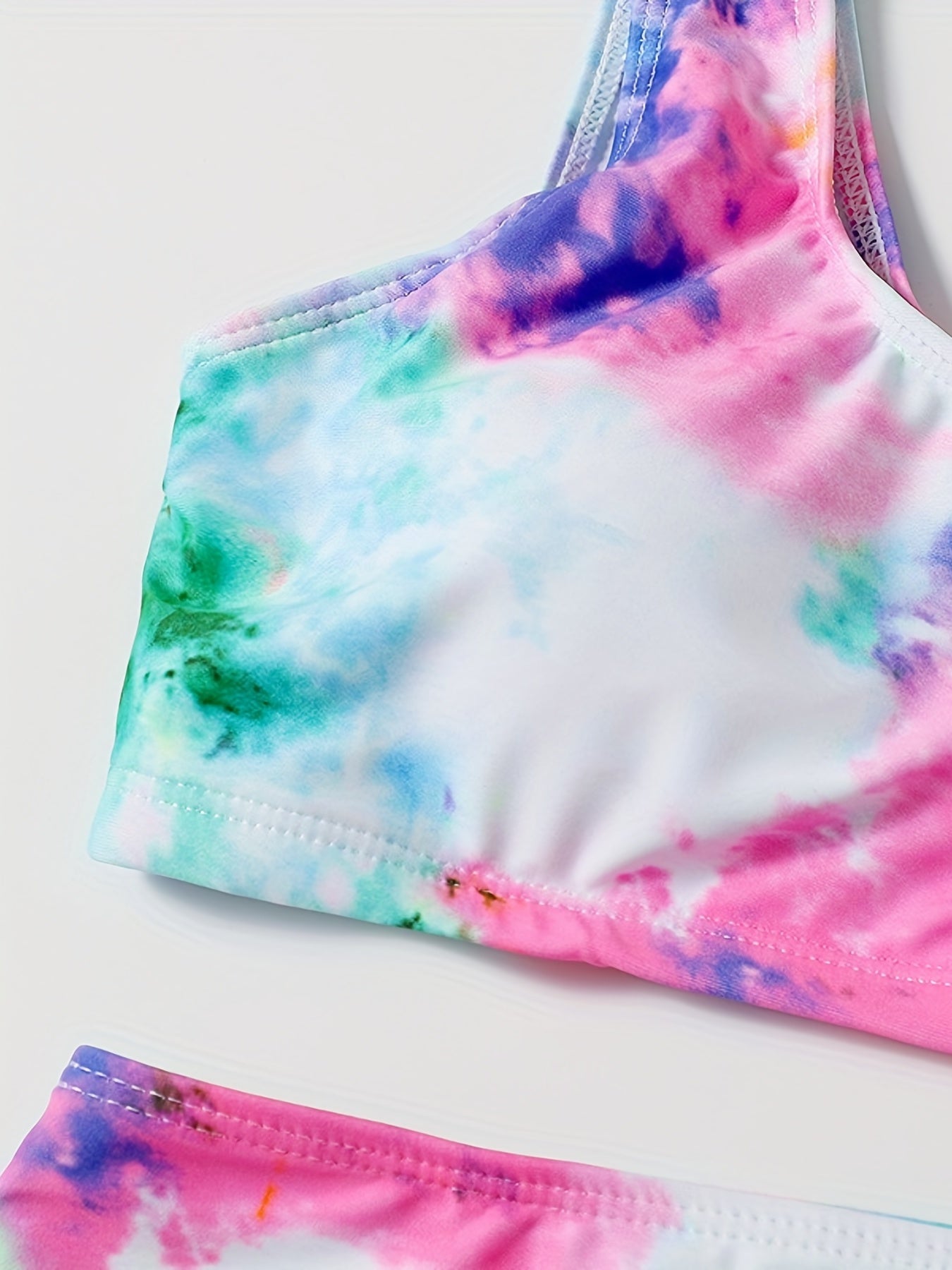 Tie Dye Bikini Set High Waist Swimsuit