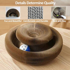 Cat Scratch Board Ball Toy Interactive Scratch Board Cat Toy