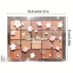 20 colors Earth Tone Glitter Eyeshadow Palette Creamy Shimmer Matte Texture