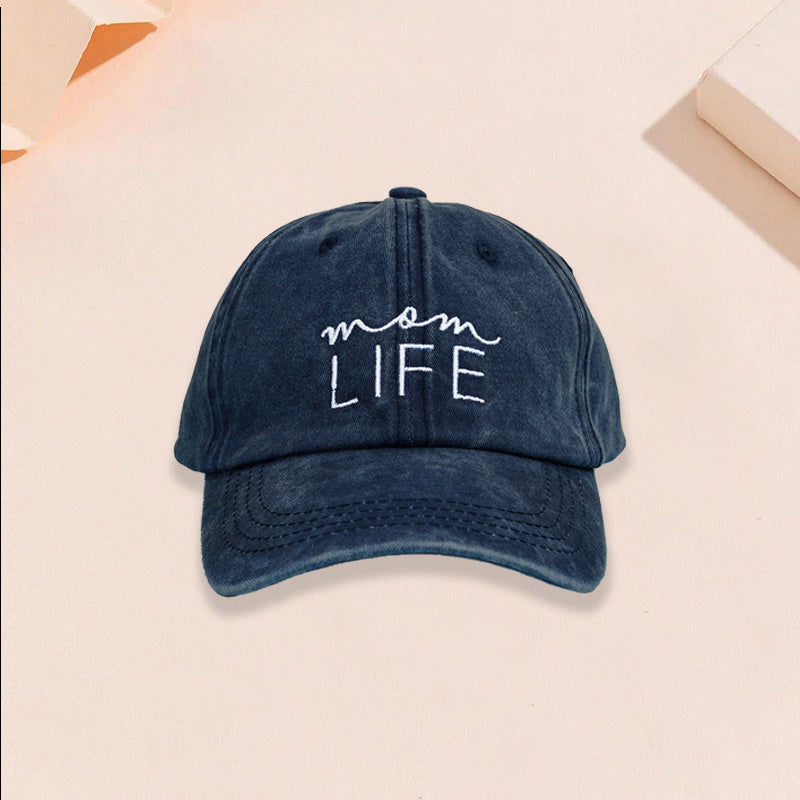 Embroidered Letter Baseball Cap LIFE Unisex Hat Christmas Gift For Her