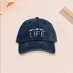 Embroidered Letter Baseball Cap LIFE Unisex Hat Christmas Gift For Her