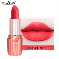 12-Color Long-Lasting Nude Matte Lipstick Set in Classic Red and Brown Shades