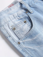 Men's Distressed Denim Shorts Casual Street Style Summer Wear