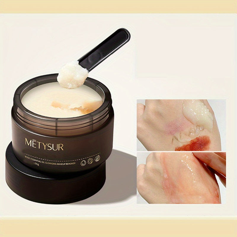 Rose Essence Makeup Remover Balm for Women - Deep Cleansing Pores