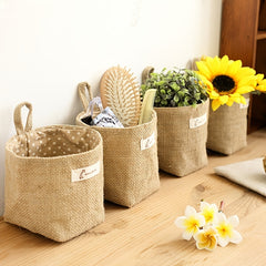 Wall Mounted Cotton And Linen Storage Bag Hanging Bag Dormitory Storage Bag