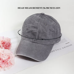 Denim Baseball Cap Vintage Washed Cotton Snapback Hat
