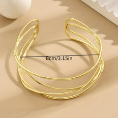 Layer Metal Arm Bracelet - Minimalist Dream Accessory