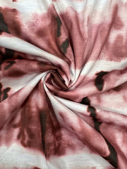 Tie Dye V-Neck Midi Dress With Pockets Women's Plus Slit Sexy Midi