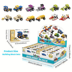 City Cars Building Blocks Set, 12pcs, Educational Toy, Kids' Birthday Gift